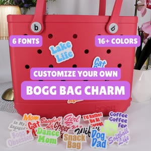 CUSTOMIZABLE Bogg Bag Kompatibel Wort Charms Bogg Bag Bit Geschenke Sommer Benutzerdefinierte Accessoires Einzigartiges Geschenk Personalisierter Charme