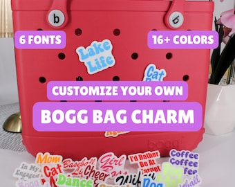 CUSTOMIZABLE Bogg Bag Compatible Word Charms Bogg Bag Bit Gifts Summer Custom Accessories Unique Gift Personalized Charm