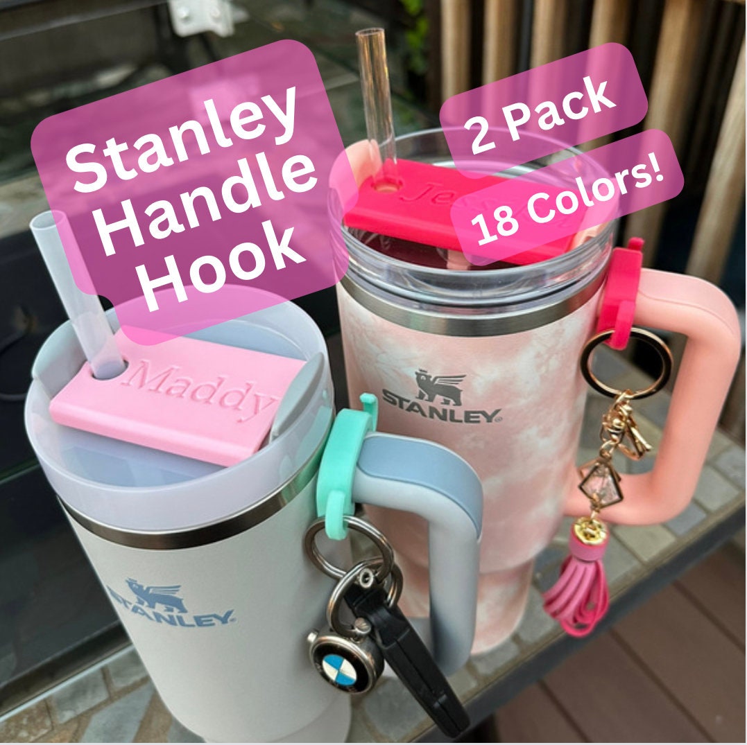 2 Pack Stanley Tumbler Handle Hook Quencher H2.0 Gift Watertok Accessory 