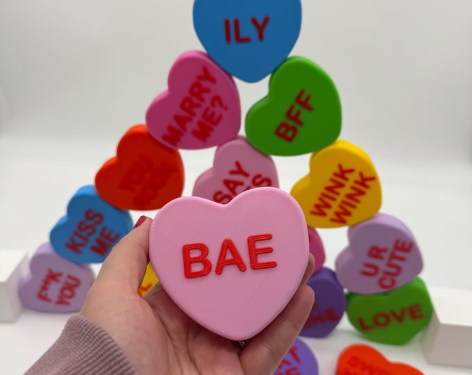 Large Conversation Hearts Valentines Day Candy Hearts Decor Gifts Custom