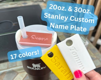 40 Oz. Simple Modern Trek Tumbler Nameplate Name Tag Customizable  Personalized Gift Watertok Simply Modern Name Plate 