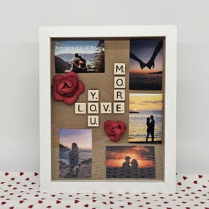 Valentine’s Day Couple’s Gift Shadowbox Gift for Her Gift for Him
