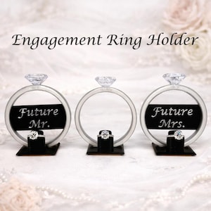 Portafedi personalizzato per anelli di fidanzamento - Portafedi personalizzato per futura signora o futuro signor, perfetto per proposte di matrimonio e ricordi di nozze, regalo per neosposi