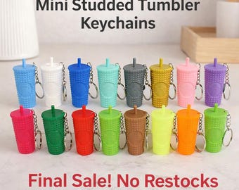 Starbucks Inspired Mini Tumbler Keychains | Coffee Lover | Gifts | Coffee Keychains