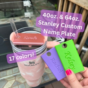 40 oz. en 64 oz. Stanley-beker naambord naamplaatje aanpasbaar gepersonaliseerd cadeau Watertok Stanley-naambord Quencher