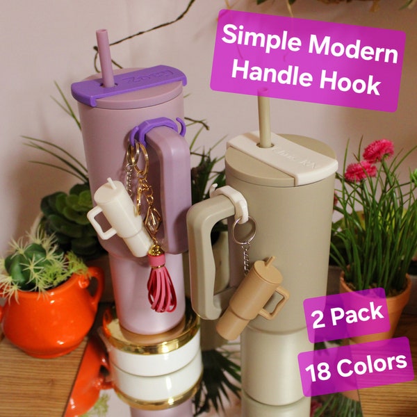 2 Pack - Simple Modern Tumbler Handle Hook Trek 40oz Gift Watertok Accessory