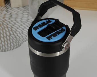 14 Unzen Stanley IceFlow Flip Strohhalm Namensschild Namensschild Personalisierbar Geschenk Watertok Namensplatte Geburtstag Individuell persönlich Bunt 14oz