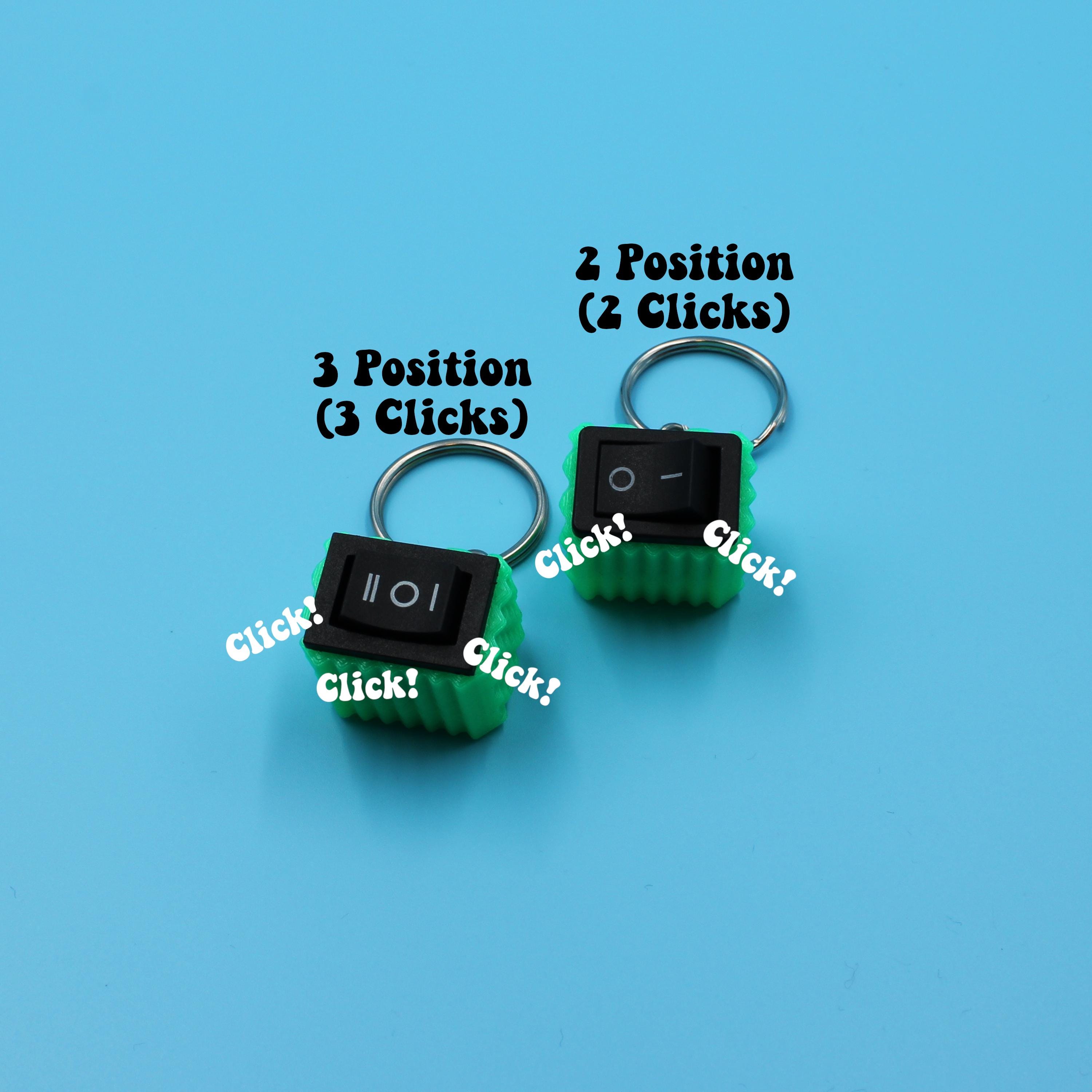 Fidget Rocker Switch Rocker Switch Fidget Keychain - 2 or 3 Clicks - 26 Colors - Fidget Toy ...