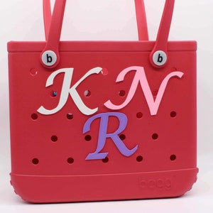 Bogg Bag Initial Charm Large Script Bogg Accessories Summer Monogram Charm