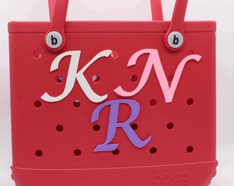 Bogg Bag Initial Charm Large Script Bogg Accessories Summer Monogram Charm