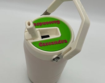 Stanley 40oz und 64oz IceFlow Jug Typenschild Namensschild Anpassbares personalisiertes Geschenk Watertok-Namensplatte Geburtstag persönliche bunte 20oz 30oz