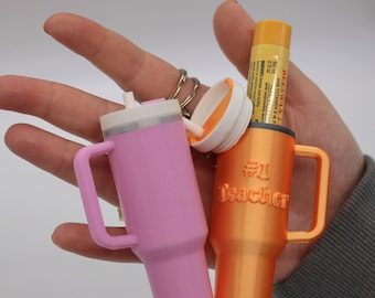 Lip Balm Keychain Holder Stanley Tumbler Accessory With