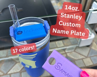 14 oz. Stanley Tumbler Nameplate Name Tag Customizable Personalized Gift Watertok Stanley Name Plate