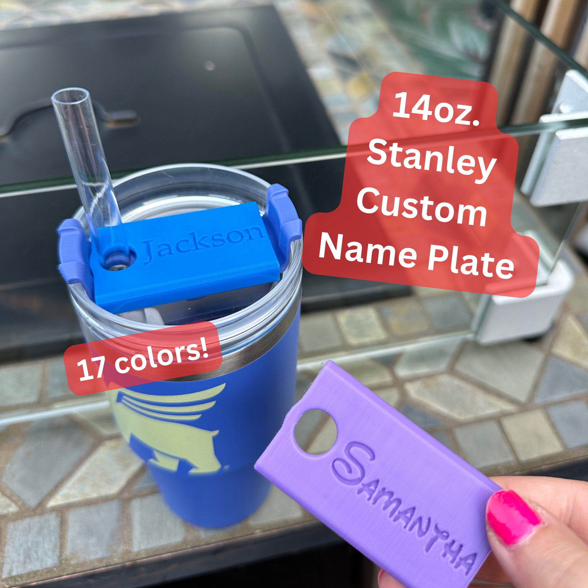 silicone personalized name tag for stanley｜TikTok Search