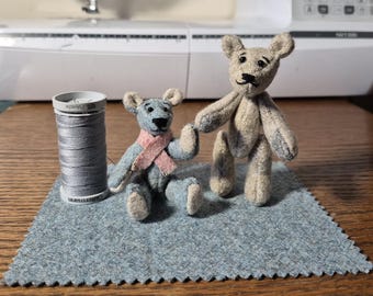 Miniature Teddy Bear Sewing Scrap Fabric Memory (PDF Pattern