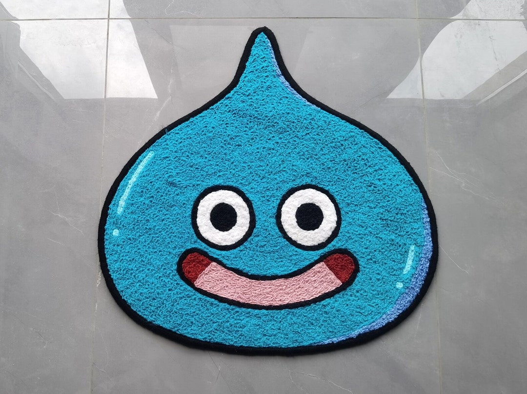 Slime Rug, Dragon Quest DQ Knitting Handmade Non-slip Area Rug Home ...