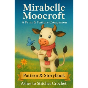 Patrón y libro de cuentos digitales en PDF de Mirabelle Moocroft: Un compañero de Prim and Pasture