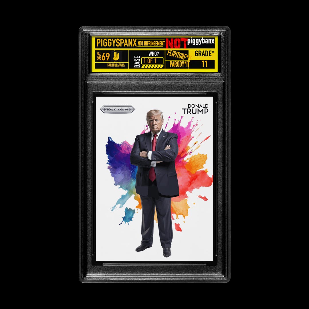 Donald Trump Custom Parody Card - Downtown "2nd Edition" #/2020