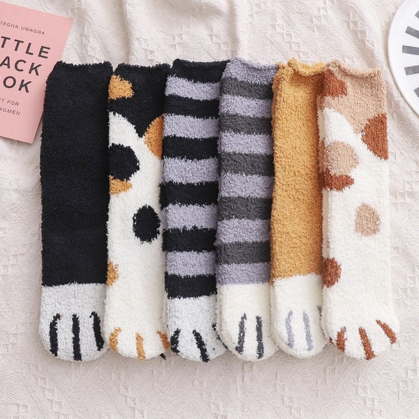 Cat Paw Socks Etsy