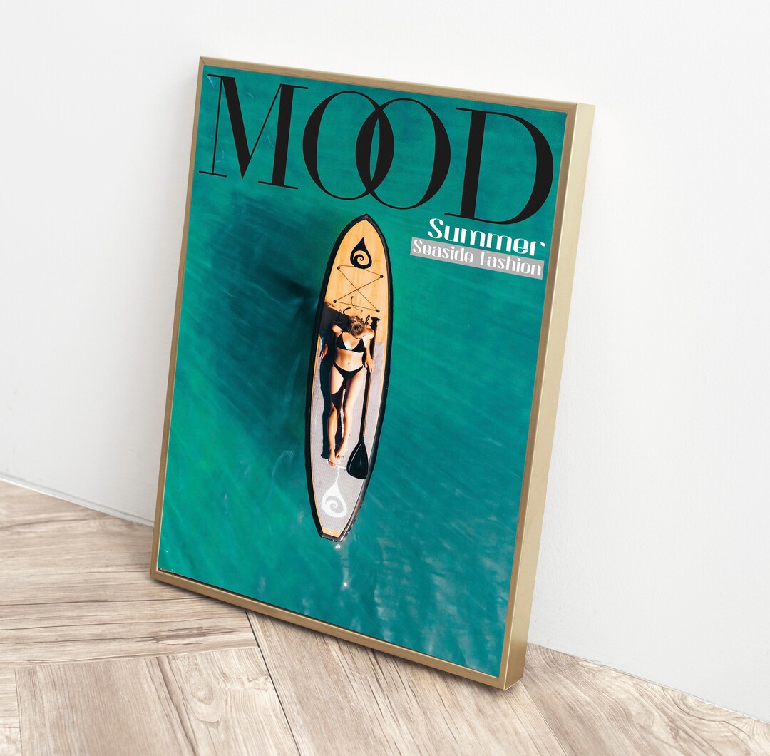 Vogue Ocean Yacht Boat Wall Art, Handmade Vogue Cover, Ocean View Vogue