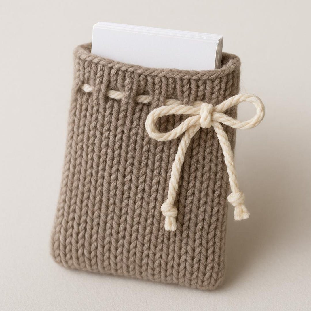 PDF Pattern Knitted Card Holder/business Card Holder Pattern English ...