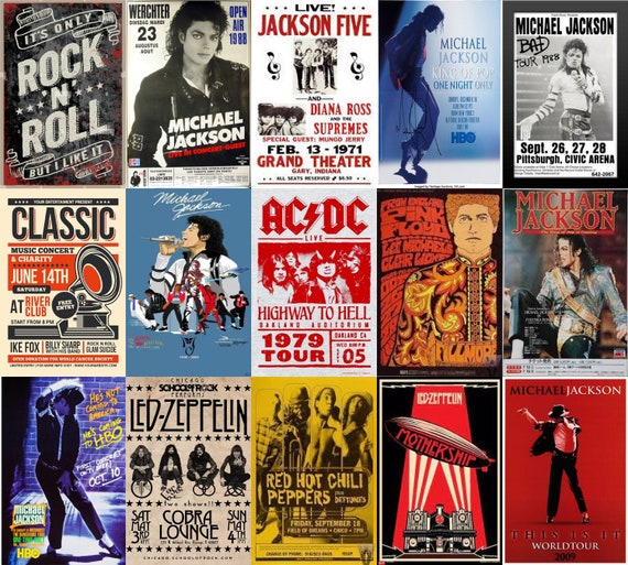 Vintage Concert, Music, Rock & Band Posters