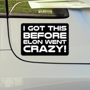 Anti-Elon Die-Cut Sticker: Weatherproof Bumper Decal