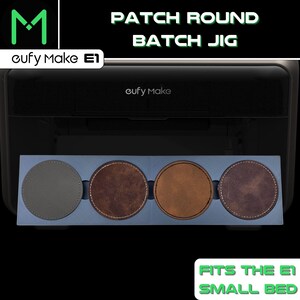 EufyMake E1 ronde leren patchmal – 4 sleuven | 2 maten | Klein E1-bed | Gesplitst ontwerp | - UV-printermal - EufyMake E1-mal