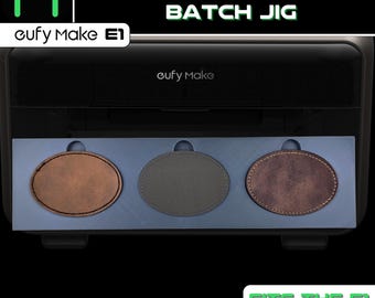 Eufymake E1 Oval Leather Patch Jig (3/16 Slot Jig) – UV Printer Jig - EufyMake E1 Jig