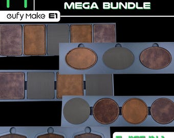 EufyMake E1 Leather Patch Jig Bundle: 3D Printed UV Printer Accessories