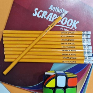 Personalized High Quality Pencils - 10 Pack - Ideal for School and Office - Back to School Gift - Classroom Gift - Bulk Pencils