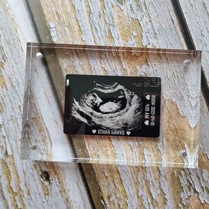 Aangepaste baby-echolijst en kaart | Cadeau in verwachting voor moeder | Geweldig zwangerschapscadeau | Aangepast moedercadeau!