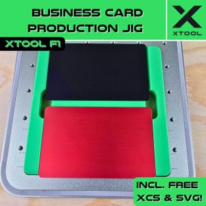 xTool F1 visitekaartmal – precisie ontmoet efficiëntie – biedt plaats aan 2 kaarten, xTool F1-mal, perfect voor laserproductie – fiberlasermal