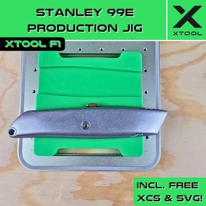 Stanley 99E Knife Jig for xTool F1 – Dual Side Engraving Fixture - xTool F1 Jig - Fiber Laser Jig, XCS Template