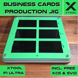 xTool F1 Ultra Faserlaser-Schablone für 6 Visitenkarten, für 6 Visitenkarten, ideal für die werkzeuglose Lasermontage!