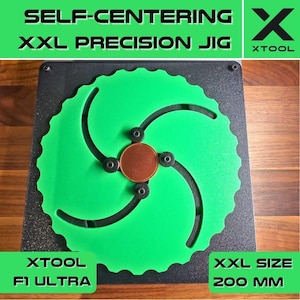 Plantilla autocentrante xTool F1 Ultra y F2 Ultra: herramienta de grabado de precisión XXL de 200 mm