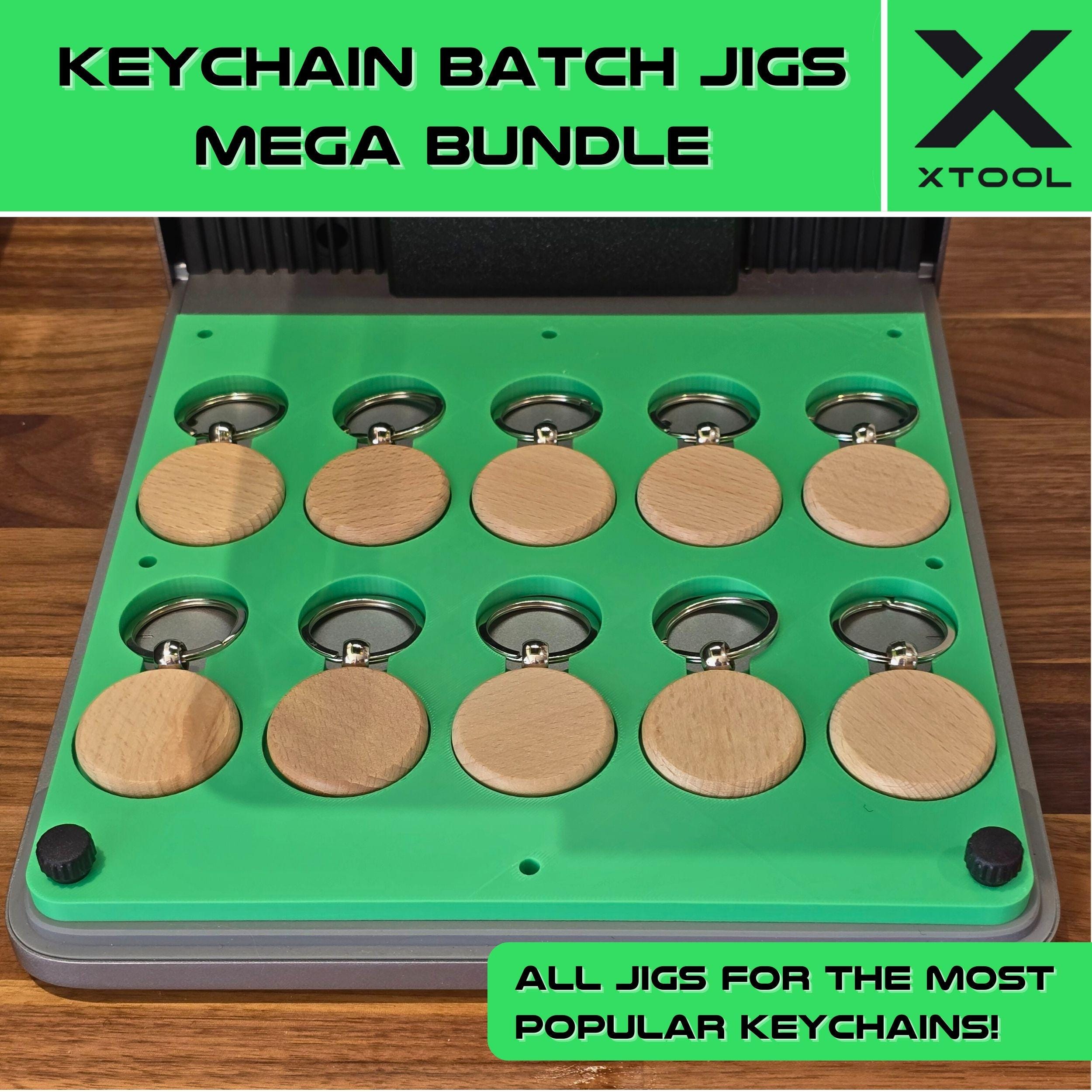 Xtool Key Ring Xtool F1/F2 Ultra Production Mega Bundle – 7 Keychain Jigs for ...