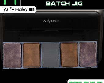 Eufymake E1 Rectangle Leather Patch Jig (5/18 Slot Jig) – UV Printer Jig - EufyMake E1 Jig