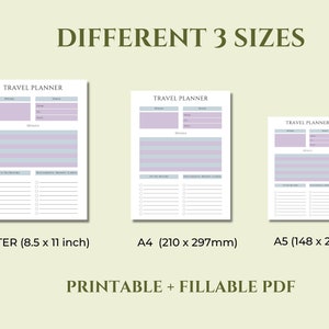 Printable Travel Planner Travel Journal Trip Itinerary Template ...