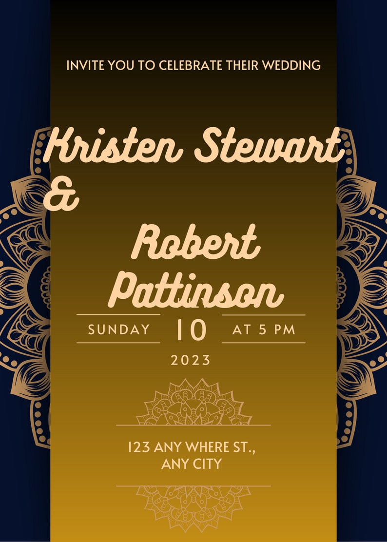 Instant Download, Birthday Invitation, Wedding Invitation, Invitation