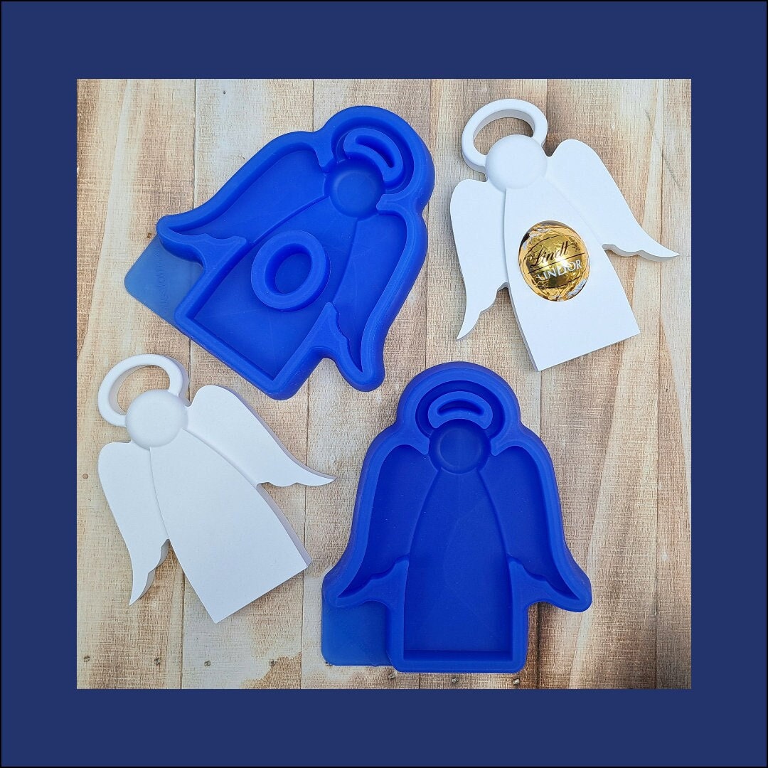 TREABEAR 3-teilige Silikonform Set - Engel & Herz Gießformen Für Gips, Beton, DIY Deko