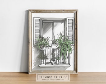 Urban Jungle Balcony | Home Decor | Premium Digital Download | 288