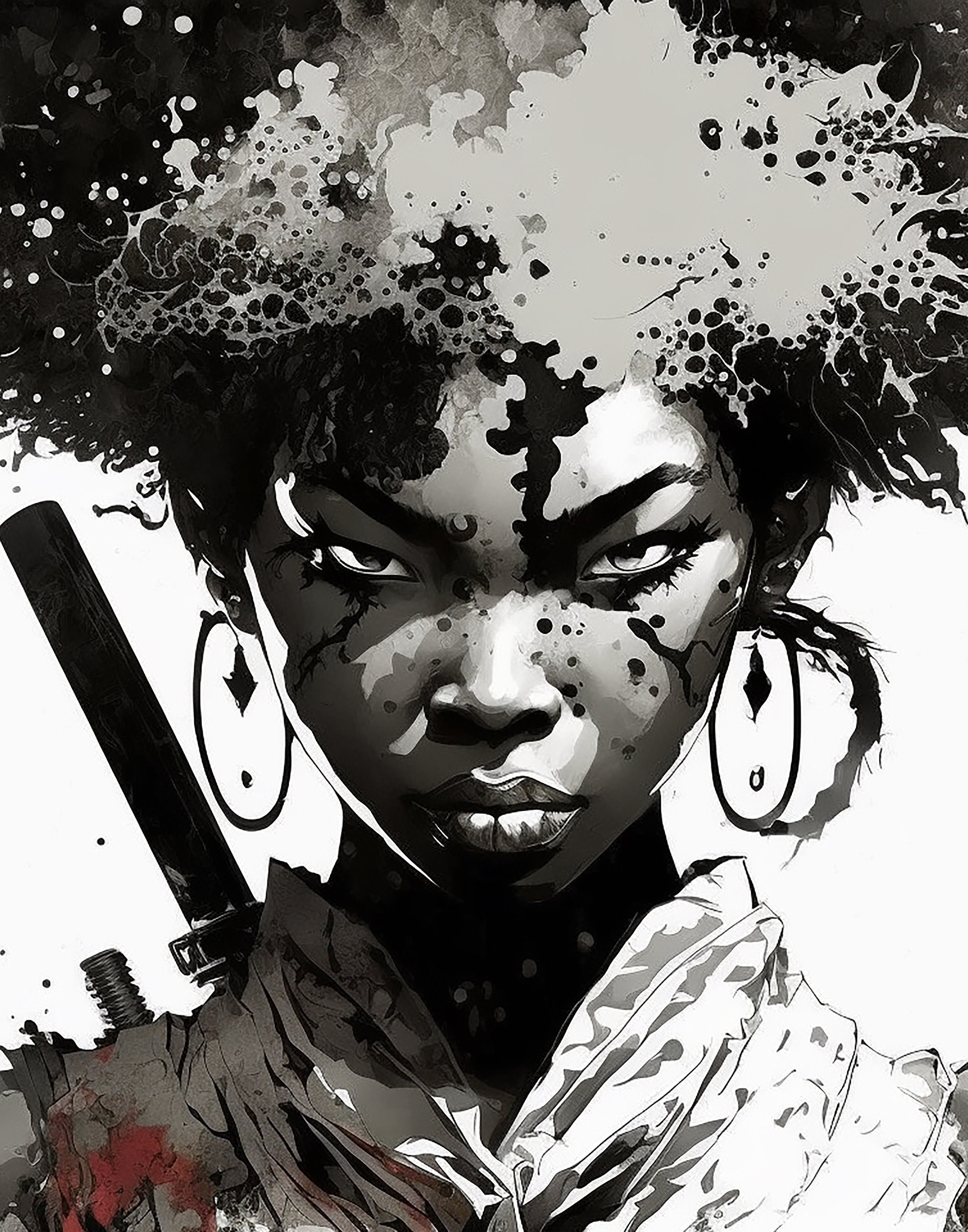 Afro - Characters & Art - Afro Samurai  Samurai art, Afro samurai, Samurai  artwork