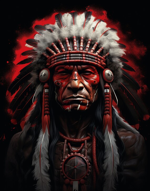 Native American Warrior Body Paint