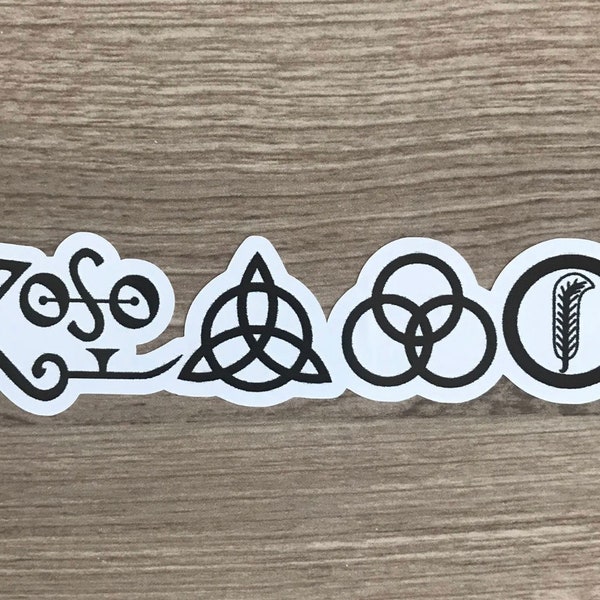 Led Zeppelin Symbols Etsy