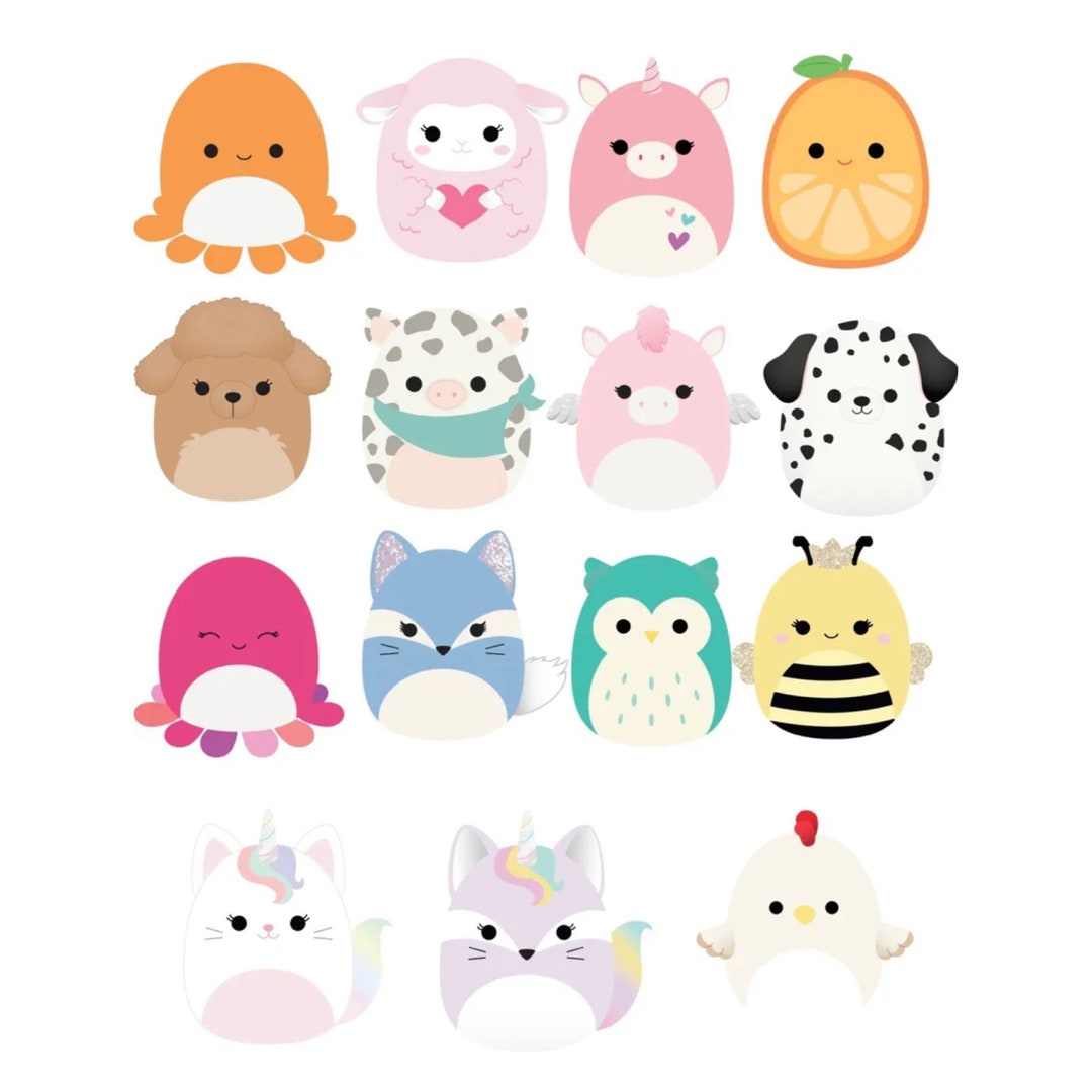 Squishmallows Sticker Pack of 15 Stickers - Etsy