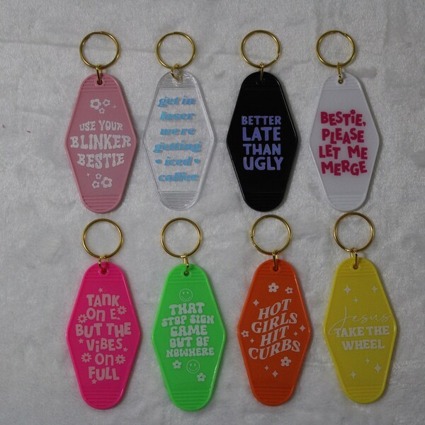 Funny Quote Keychain Etsy