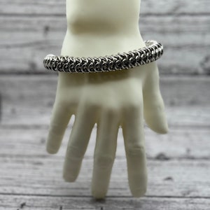 Stainless Steel - Roundmaille  Bracelet - 9&quot;