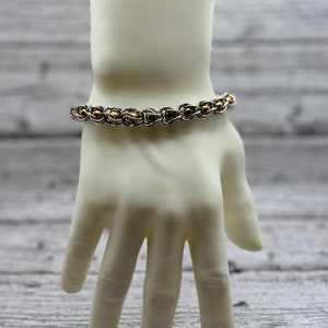 Stainless Steel - Captured  Bead  Bracelet