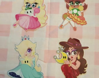 Mario Ladies Princess Stickers